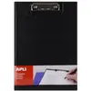 Porte Bloc Avec Rabat A4 Noir Apli 17204