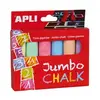 Apli Pochette de 6 craies Geantes Couleurs