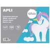 Bloc papier carton Apli - Blanc - 24 x 32 cm - 10 pcs