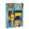 APLI Kids Set d outils de peinture, rouleaux et eponge