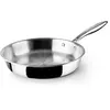 Poêle - IBILI - 24 cm - Acier inoxydable - Compatible induction - Sans antiadhésif