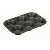 IBILI - Plaque 6 muffins - 26 x 18 x 3.2 cm - noir
