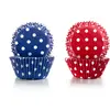 IBILI 735903 capsule cupcake violette + rouge à pois(50+50 pcs)