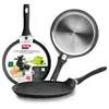 Poêle à crêpes - IBILI - Natura - 28 cm - Aluminium - Antiadhésif style pierre