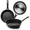 IBILI - Poêle Honda Natura, 28 cm, Aluminium, Antiadhésif style pierre, Compatible avec l'induction
