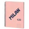 Milan - Cahier A4 quadrillé (5x5mm) collection '430 since 1918' couleu...