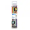 MILAN Pochette De 6 Crayons Bicolores Corps Triangulaire Assortiment
