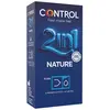 Control Nature 2 En 1 Préservatif + Gel 6u