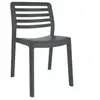 Wind Chaise Intérieur, Extérieur Gris Foncé - Set 4 - Gris Foncé - Garbar