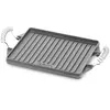 Vaello Plancha fonte de fer rectangulaire - - 47 x 27 cm - pour feux gaz ou braise barbecue