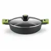 Cocotte basse en fonte d'aluminium BRA Prior avec couvercle 32 cm