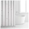 Rideau de douche - Blanc - Polyester - 180 x 200 cm - RAYEN