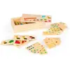 WOOMAX Jeu de société - COLOR BABY - Dominos Bois 28 pièces - Animaux et numéros - Pour enfants de 3 ans et plus