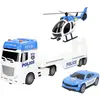 Speed&go 39050 Camion Transporteur De Véhicules De Police à Friction A...