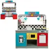 WOOMAX Teamson   Cuisine Bois 90 x 58 x 104 cm   rétro (colorbaby 85287)