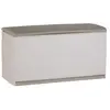 PLASTIKEN Coffre 350L Interieur/Exterieur Fonctionnel et Esthetique Cadenassable avec Roulettes Beige