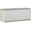 PLASTIKEN Coffre 450L Interieur/Exterieur Fonctionnel et Esthetique Cadenassable avec Roulettes Beige