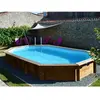 GRE Piscine bois Safran 6,20 x 3,95 x 1,36 m - Gré