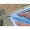 Gre Accessories Liner uni bleu pour piscine bois ovale safran 2 de dimensions 6,20 x 3,95m