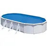 GRE Piscine ovale Fidji 730x375 cm h120 cm - Gris