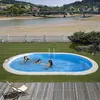 Kit piscine enterrée sumatra acier ovale 600 x 320 x h120 cm GRE