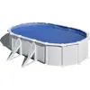 GRE Piscine hors sol acier blanc Gré Atlantis LDD 6,10 x 3,75 x h.1,32 m