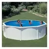 Kit piscine hors-sol bora bora acier blanc ronde Ø350 x h120 cm GRE