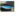 GRE - Piscine bois safran 6,37m x 4,12m x h: 1,33m