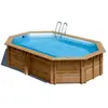 SUNBAY Piscine bois Cannelle 5,35 x 3,35 x 1,17 m - Gré