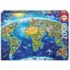 Puzzle Symboles du Monde 2000 pièces - EDUCA - Tableaux et peintures - Multicolore - Adulte