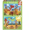 Educa 2X48 DRAGONS ET CHEVALIERS