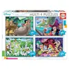 Educa Puzzle de 50 à 150 pièces : 4 puzzles : Classiques Disney