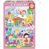 Educa Set de 2 Puzzles Fantasy world 48 Pièces TU