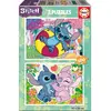 Puzzle - EDUCA - 19998 - 2 x 100 pièces - Dessins animés - Mixte - 6 ans et plus