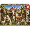 Puzzle 500 pièces - EDUCA - Les Malins De La Ferme - Animaux - Enfant - Intérieur