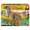 Puzzle 3D - EDUCA - Velociraptor - Dessins animés et BD - Moins de 100 pièces - Orange
