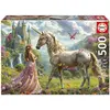 Educa Puzzle 500 pièces : FÉES, UNICORNES ET PAPILLONS