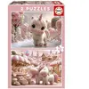 Puzzles 2x48 pièces : Licornes Sucrées