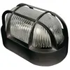 Duolec - Aplique ovalado exterior E27 60W noir 1 entrada - talla