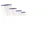 GENERIQUE LOT de 10 Enri Bloc-notes agrafé sans couverture A6 4 x 4 80 feuilles - Format A6 compact - Sans couverture pour plus de commodité - Agrafé pour plus
