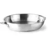 Poele inox 32 cm gamme combi sans manche Lacor LA56732