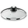 Couvercle en verre bord inox 32 cm - Lacor - Transparent - Verre
