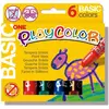 Playcolor Stick de peinture gouache solide 10 g - 6 couleurs assorties - BASIC ONE -