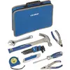 IRIMO - Trousse en tissu à double fermeture à glissière avec 28 outils