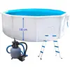 TOI MAGNUM COMPACT Piscine hors sol ronde en acier 460 x 132 cm (Kit c...
