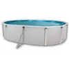 TOI MALLORCA Piscine hors sol en acier ovale 550 x 366 x 120 (Kit comp...