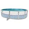 TOI MOSAIQUE Piscine hors sol en acier ovale 550 x 366 x 120 (Kit comp...