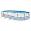 TOI MOSAIQUE Piscine hors sol ovale en acier 730 x 366 x 120 cm (Kit c...
