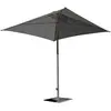 EZPELETA Parasol en aluminium laqué et toile Olefin gris anthracite - EOLO