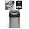 LIVOO Machine à glaçons INOX 10kg Réservoir 1.7L 150W - Bac amovible - Nettoyage automatique Cycle Voyant de niveau d'eau faible